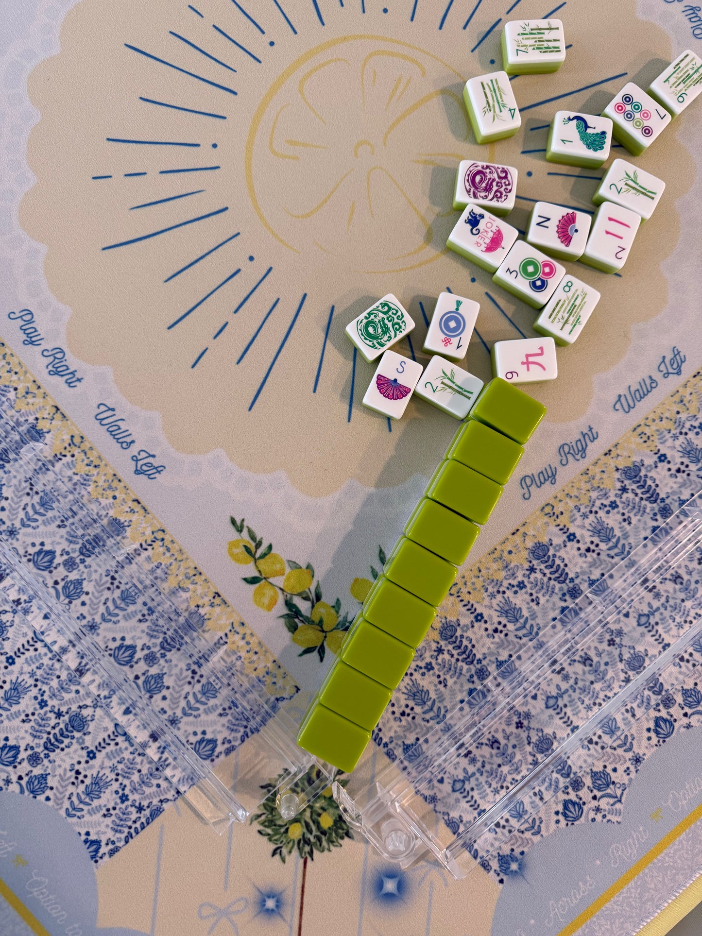 Lemon Teatime Classic Mahjong Mat - SALE