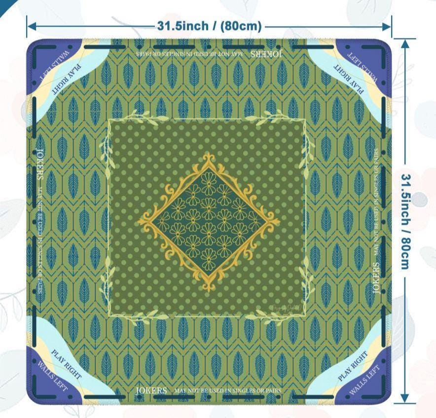 Feather of a Bird Bam Mahjong Mat-Shipping is included in a BOX