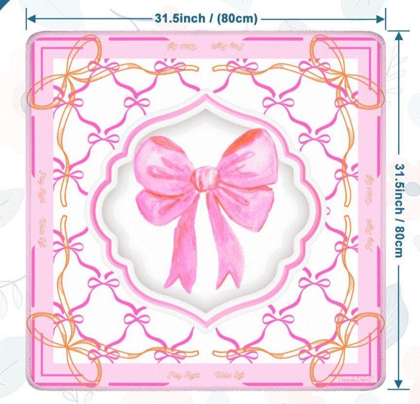 PINK is for Mahjong- Mahjong Mat-Shipping is included in a BOX