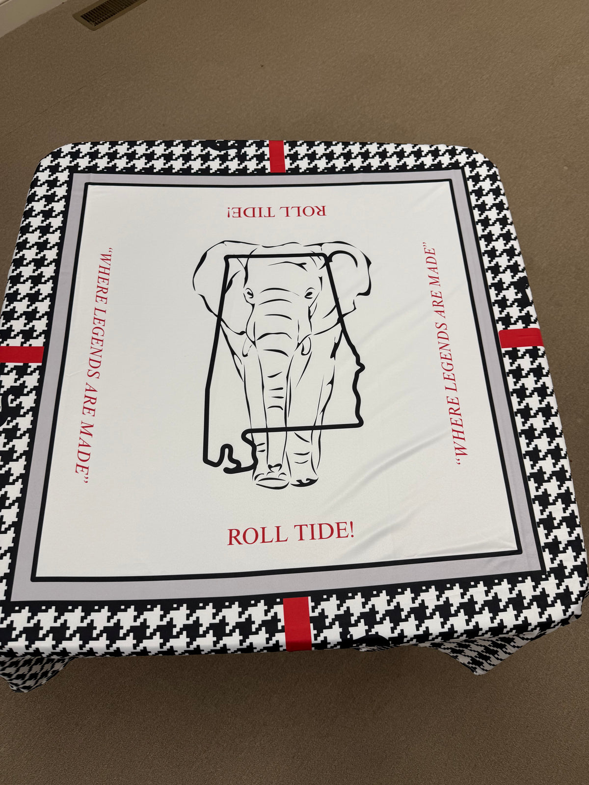 Alabama Mahjong Tablecloth