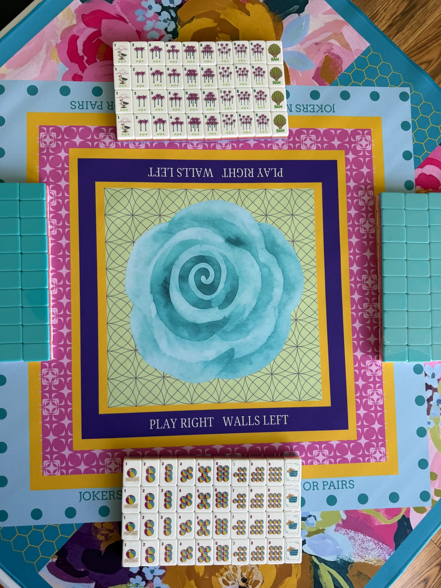 The Blooming Nature Mahjong Mat