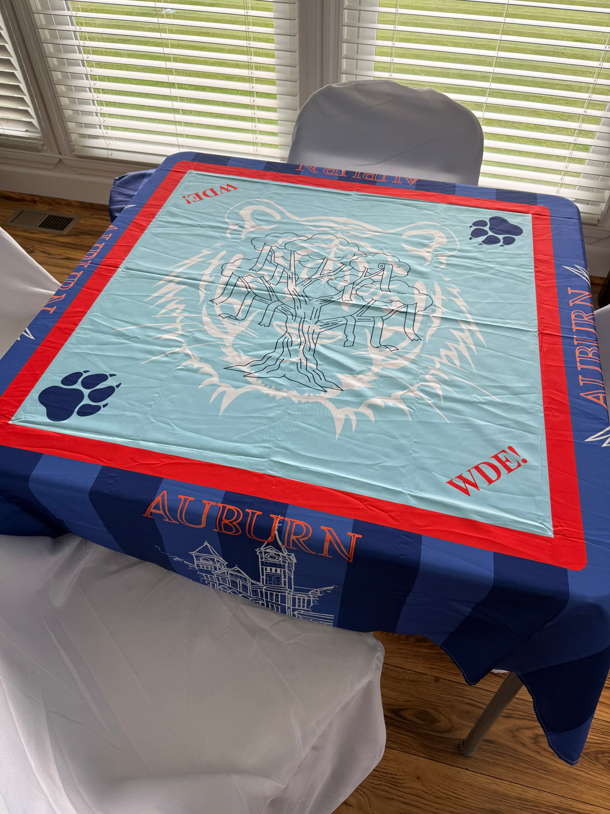 Auburn Mahjong Tablecloth