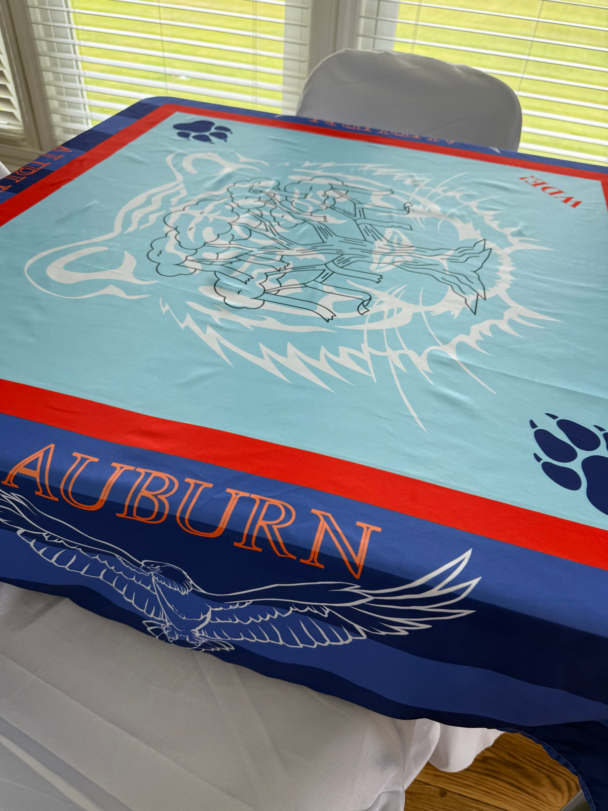 Auburn Mahjong Tablecloth