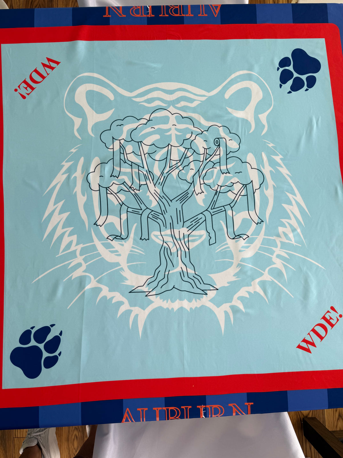 Auburn Mahjong Tablecloth