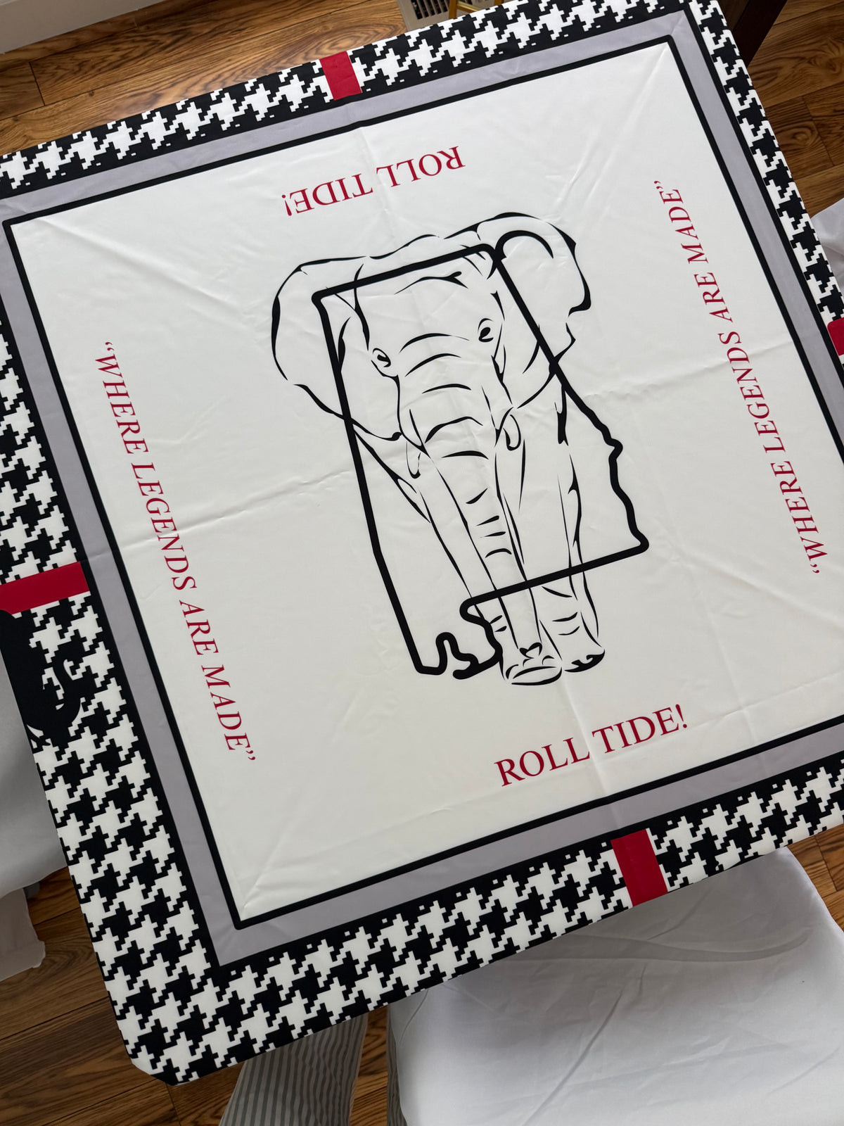 Alabama Mahjong Tablecloth