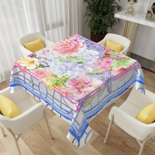 Watercolor Garden Tablecloth 54"x54"