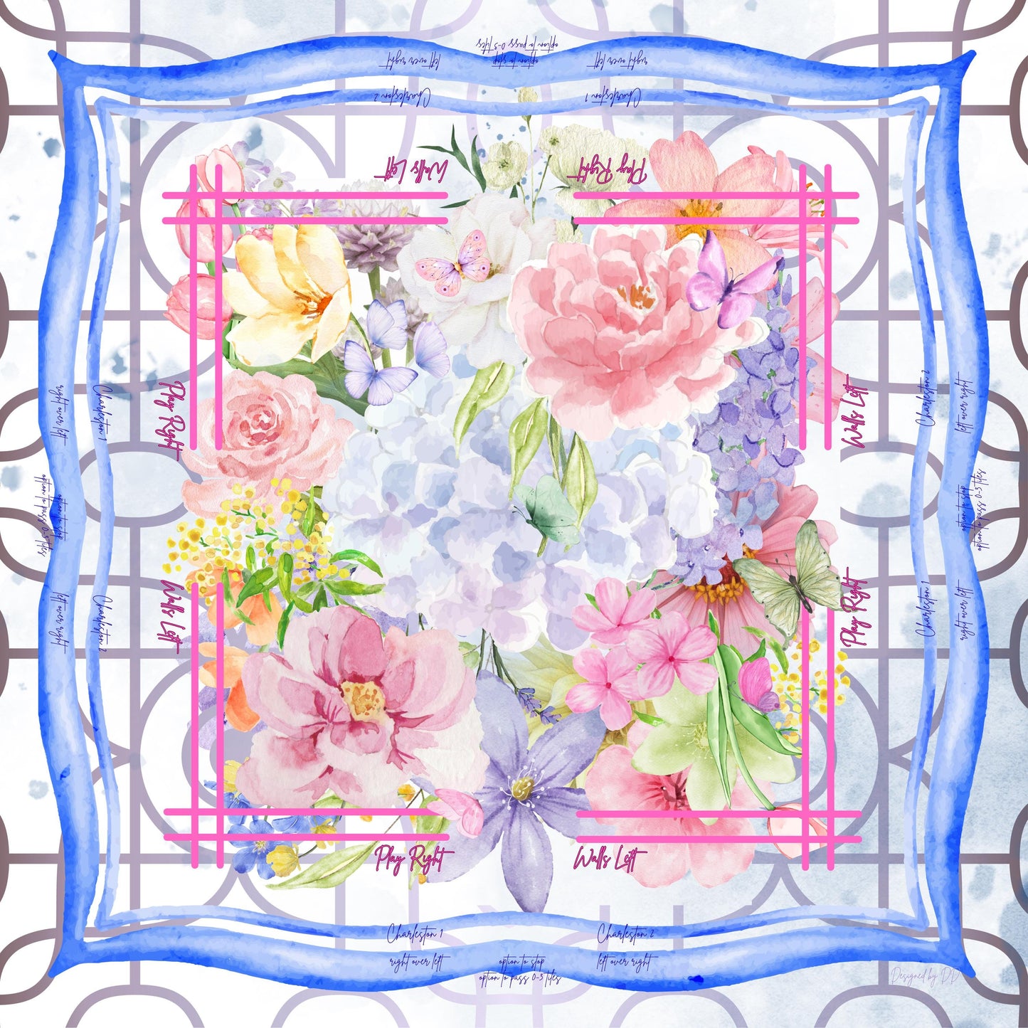 Stainglass Watercolor Garden - shipping is included, rolled in a box