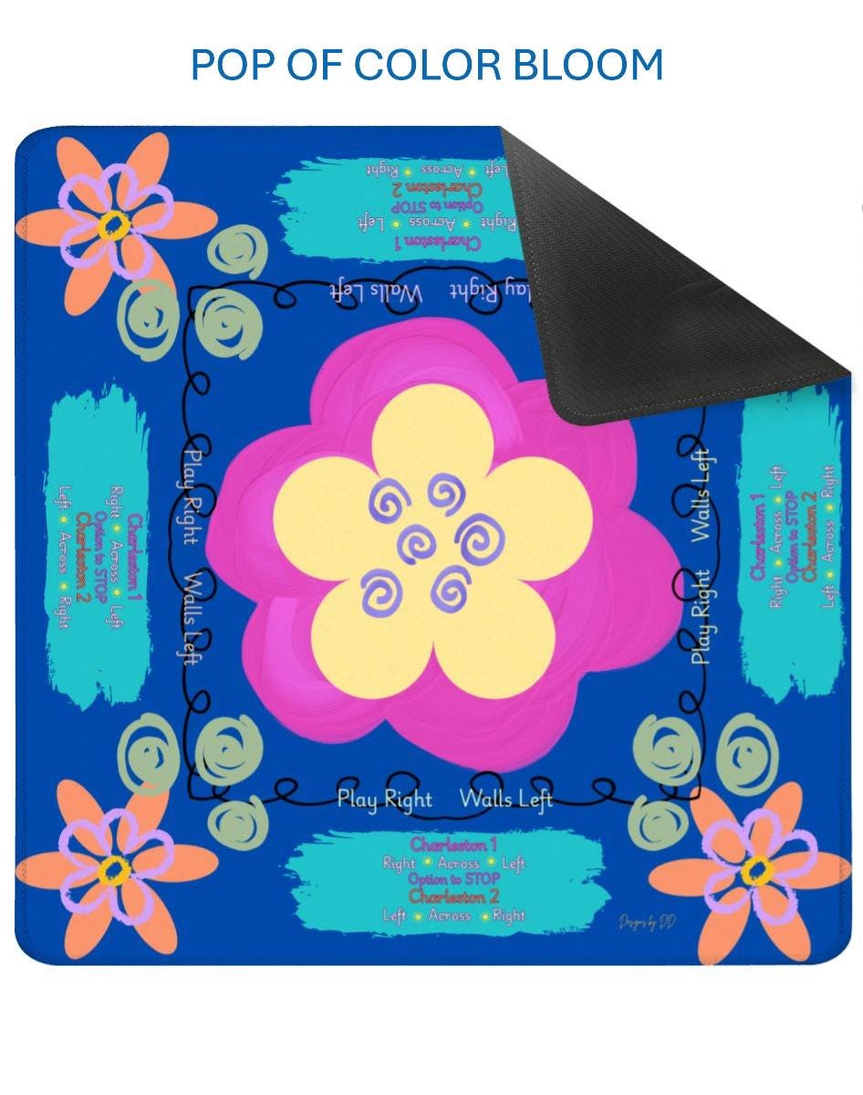 POP of COLOR BLOOM Mahjong Mat -shipping is included, rolled in a box