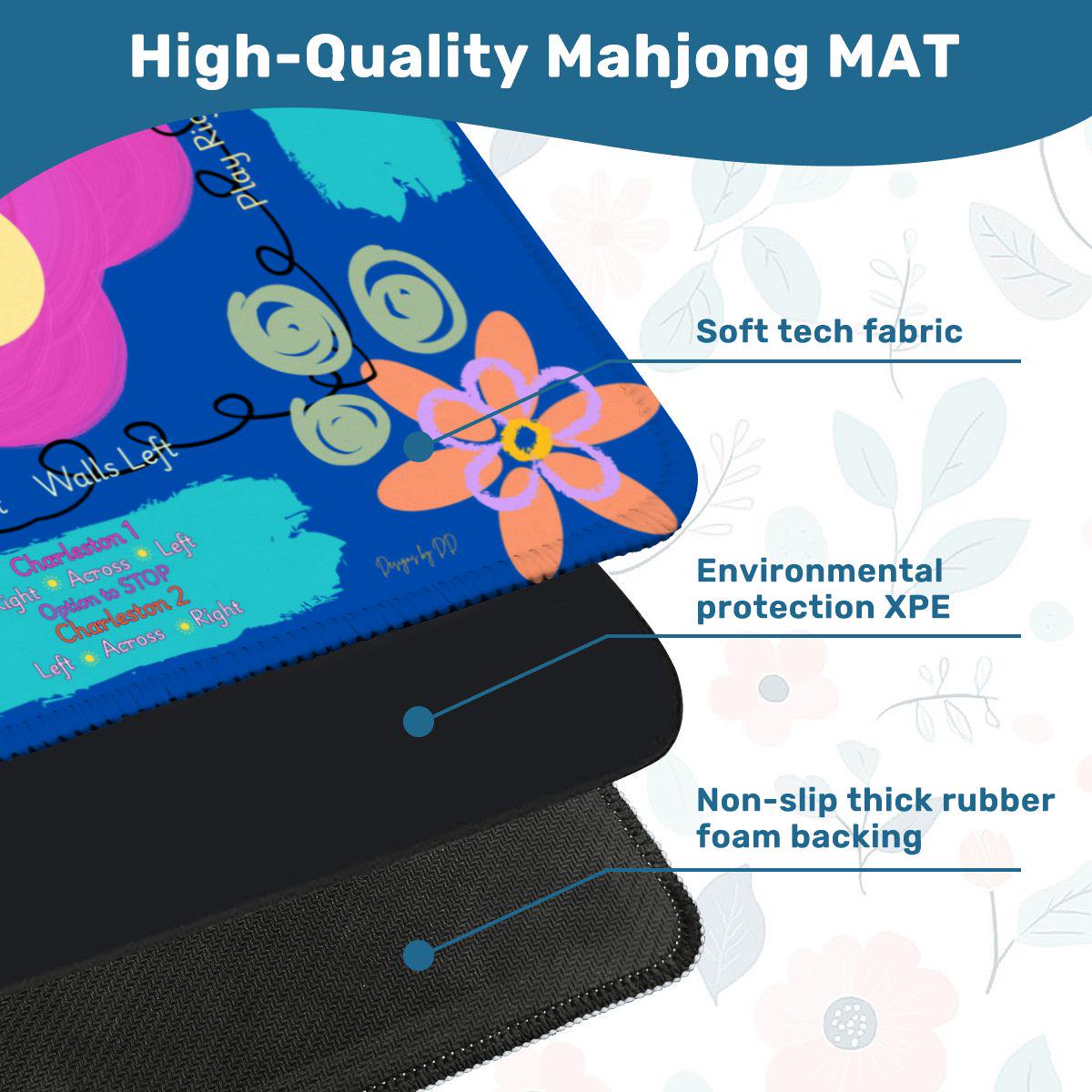 POP of COLOR BLOOM Mahjong Mat -shipping is included, rolled in a box