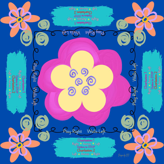 POP of COLOR BLOOM Mahjong Mat -shipping is included, rolled in a box