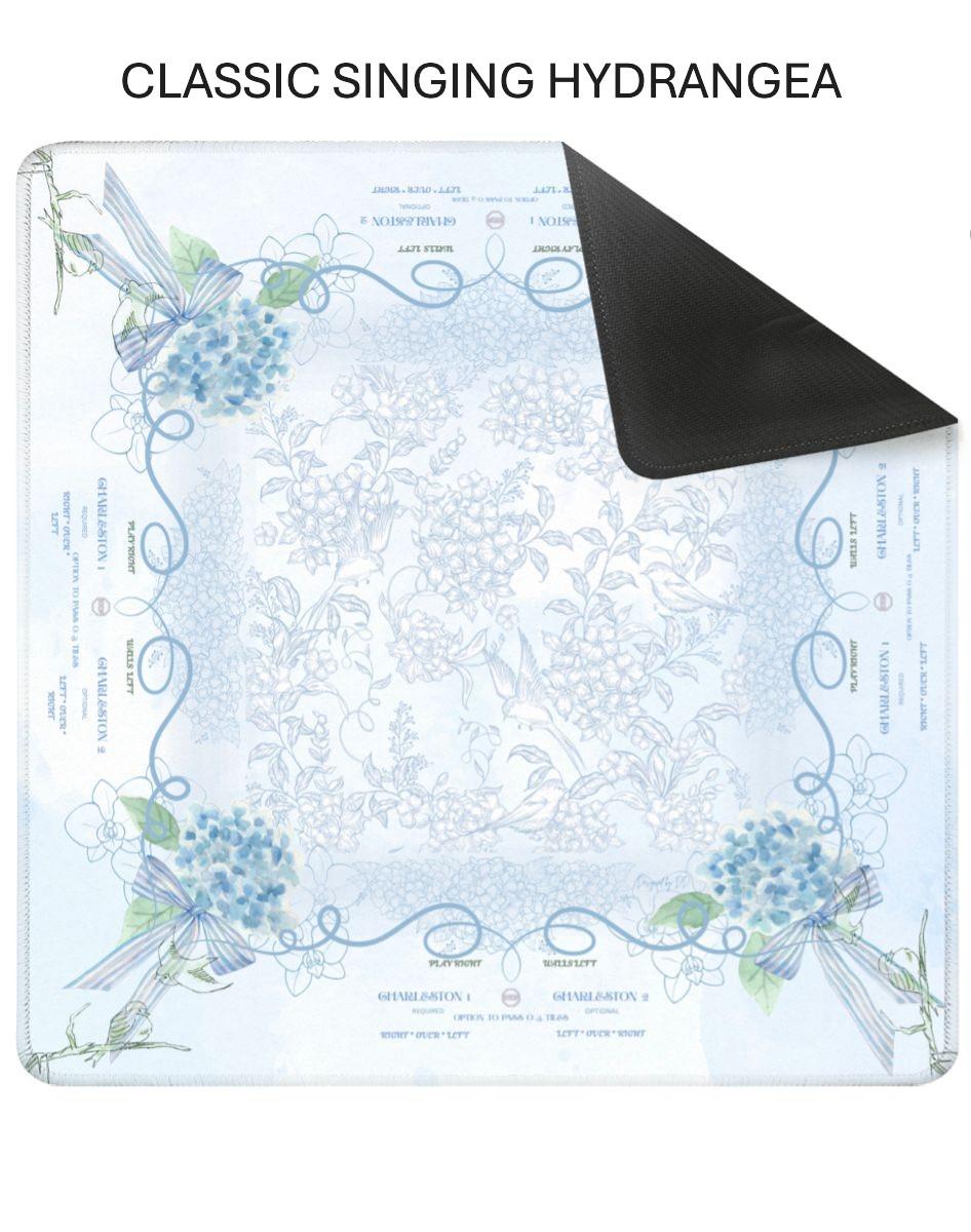 Classic Singing Hydrangea Mahjong Mat- Shipping is included rolled in a box