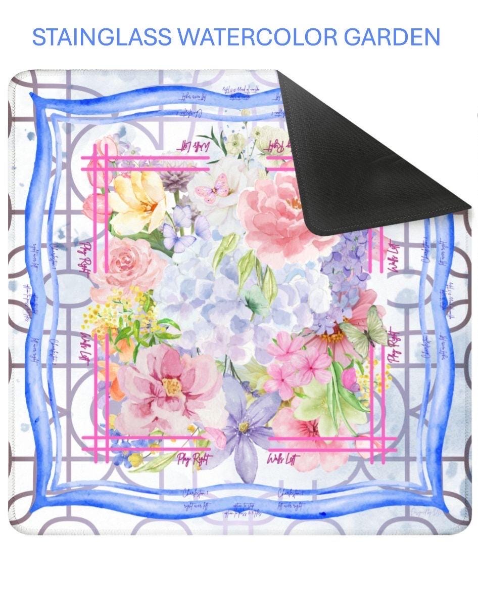 Stainglass Watercolor Garden - shipping is included, rolled in a box