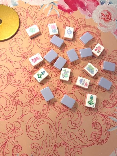BURST of Flowers Mahjong Mat- shipping is included, rolled in a box