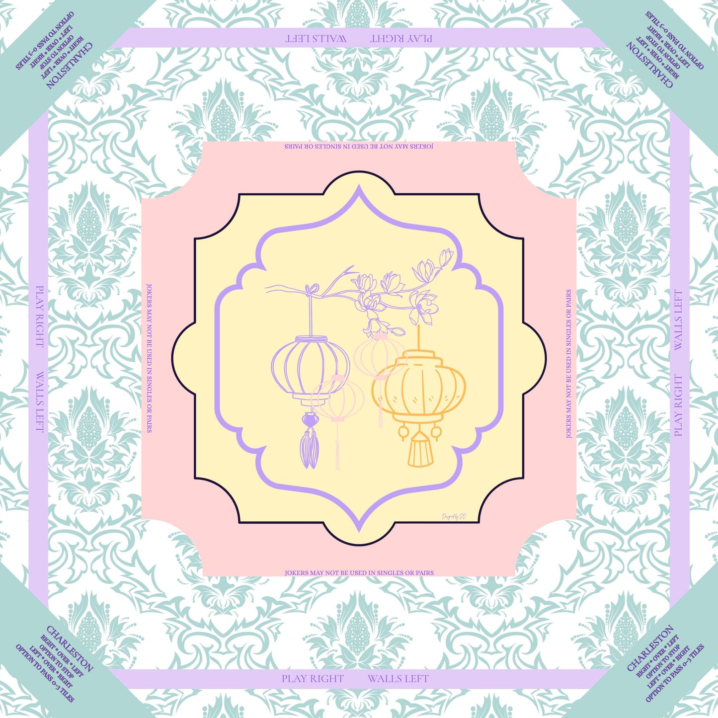 Spring Lantern Mahjong Mat