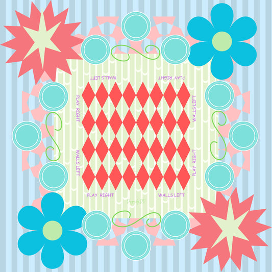 Playful Crack Bam Dot Mahjong Mat