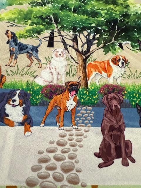 Man's Best Friend Mahjong Mat - Dogs