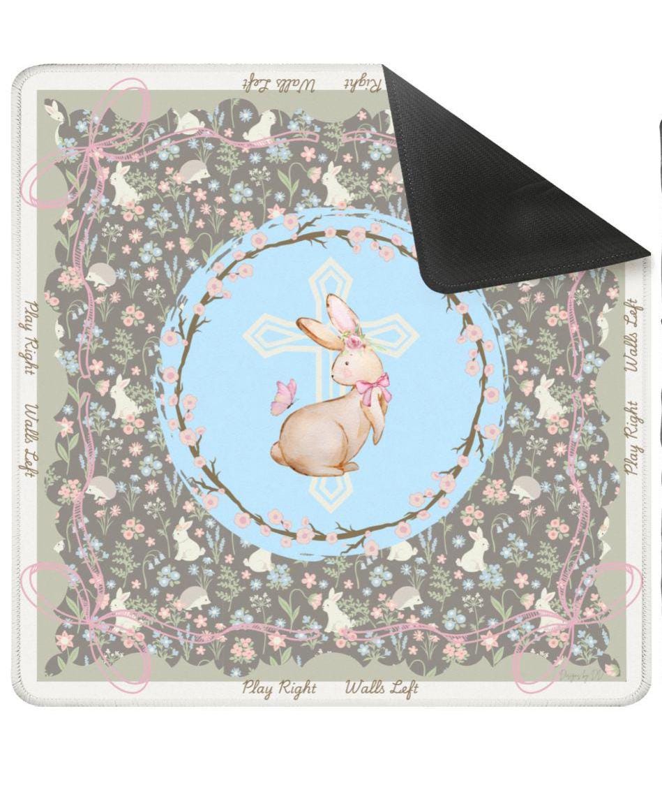 The Glory of Spring Mahjong Mat-Shipping is included in a BOX