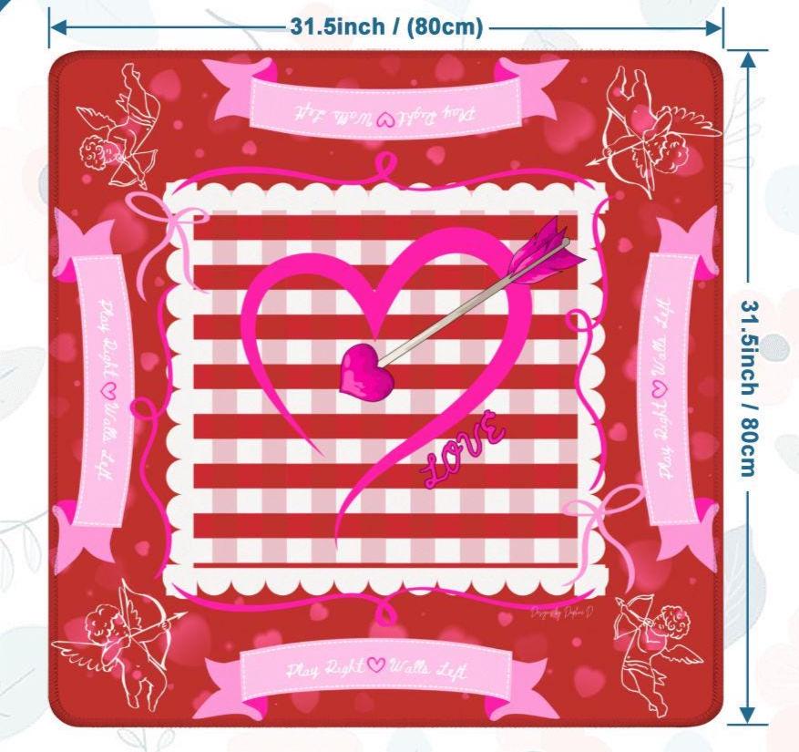Love Me Not! Mahjong Mat - Valentine's Day -Shipping is included in a BOX
