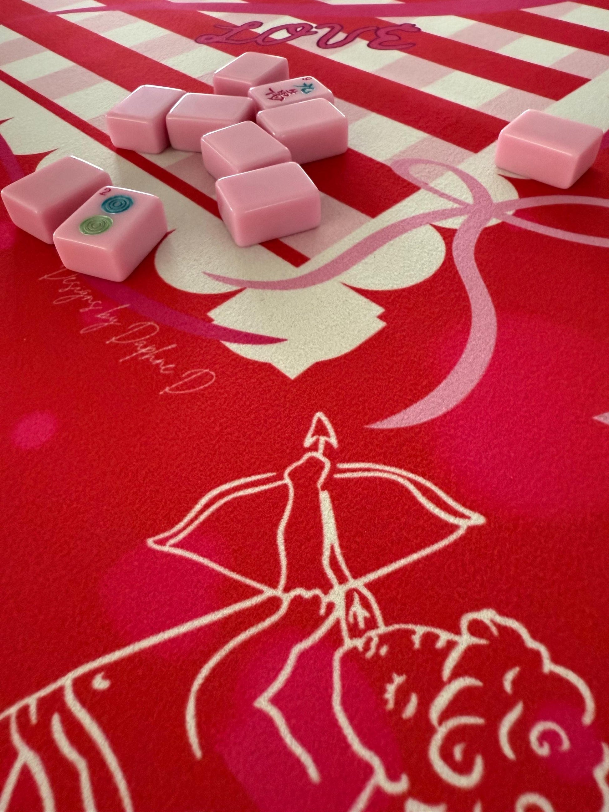 Love Me Not! Mahjong Mat - Valentine's Day -Shipping is included in a BOX