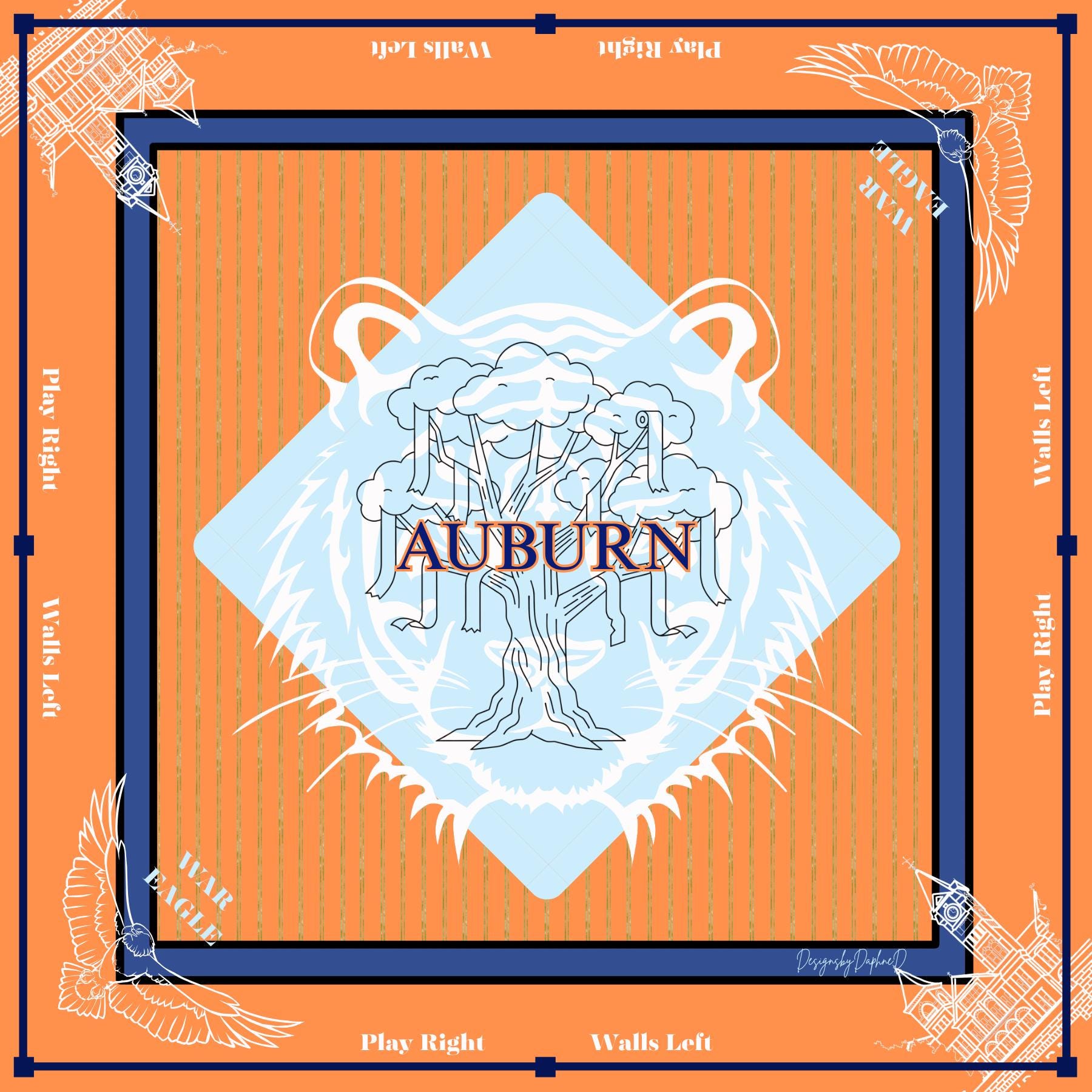 Auburn Mahjong Mat
