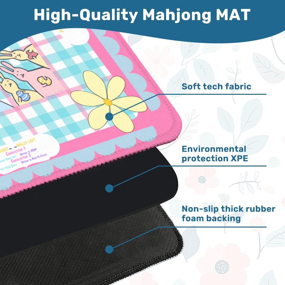 HIP HOP Crack BAM Mahjong Mat- shipping is included rolled in a box