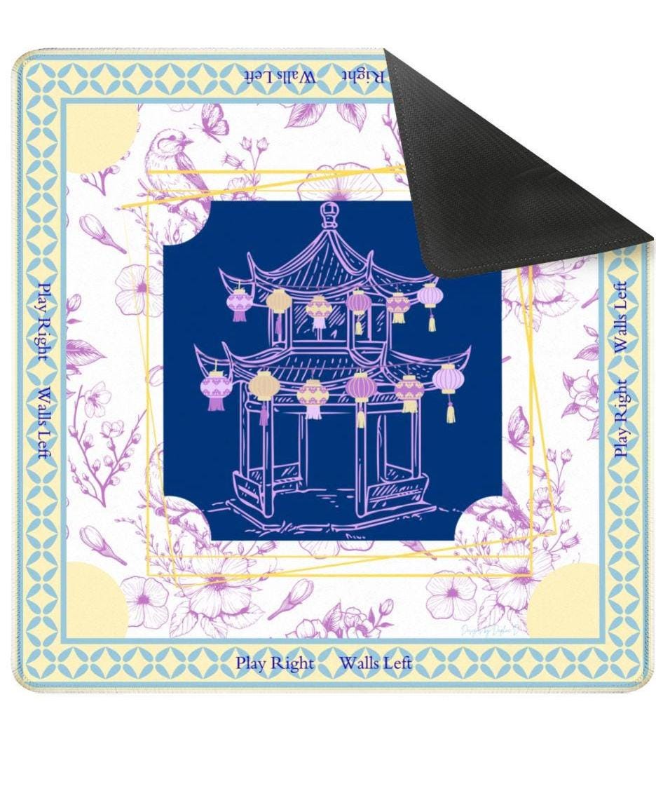 Summer Night's - Mahjong Mat - Shipping is included -rolled in a box