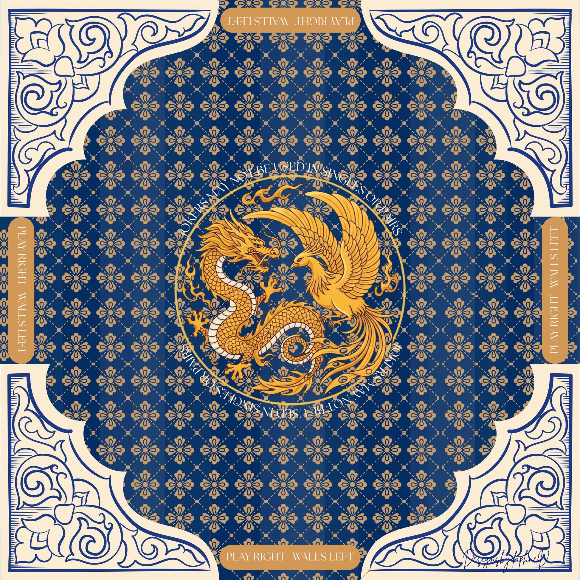 Dragon VS Birdbam Mahjong Mat