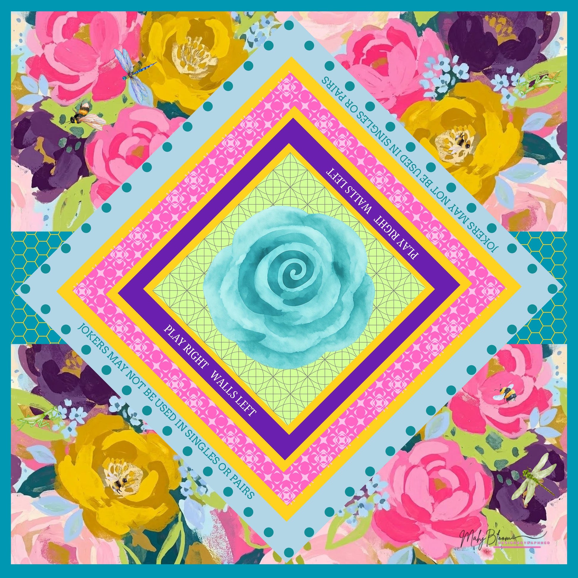 The Blooming Nature Mahjong Mat