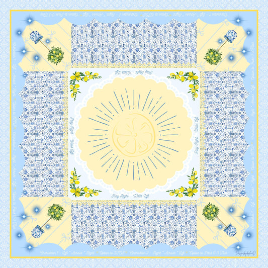 Lemon Teatime Classic Mahjong Mat