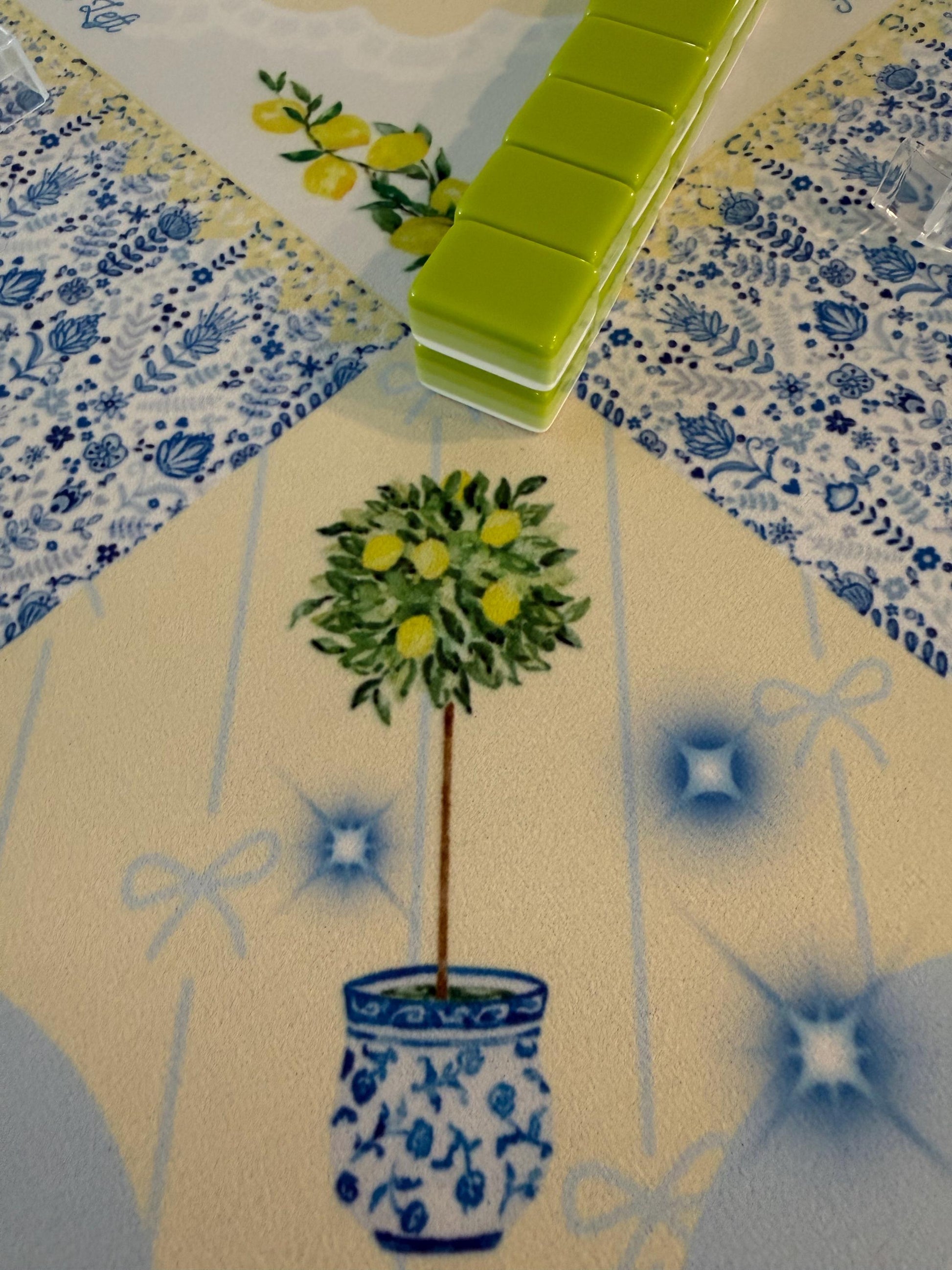 Lemon Teatime Classic Mahjong Mat