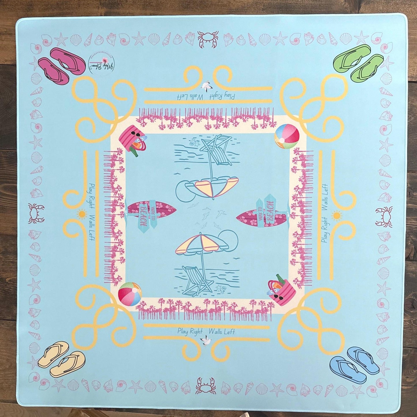 Beach Party Mahjong Mat- shipping is included, rolled in a box