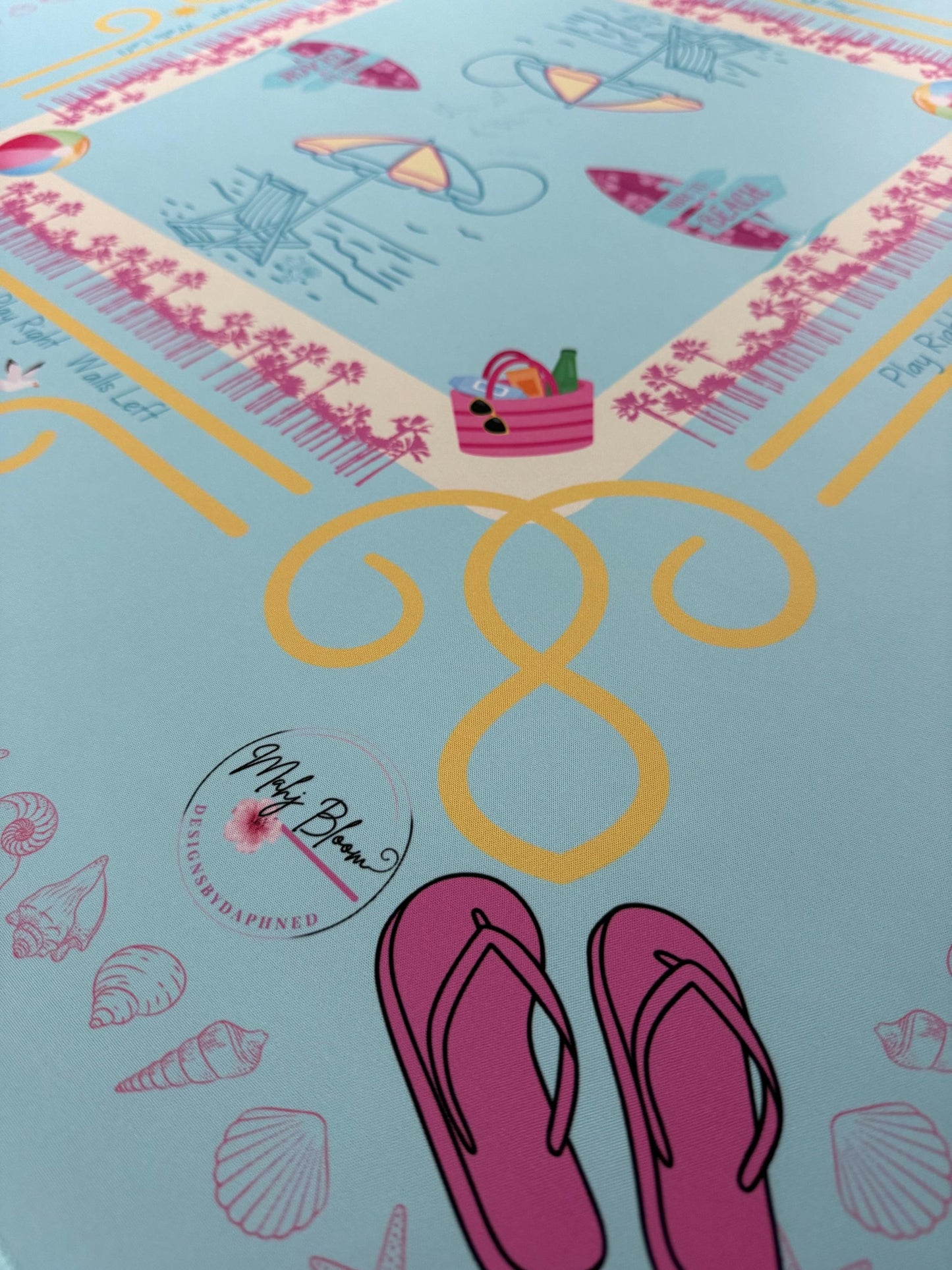Beach Party Mahjong Mat- shipping is included, rolled in a box