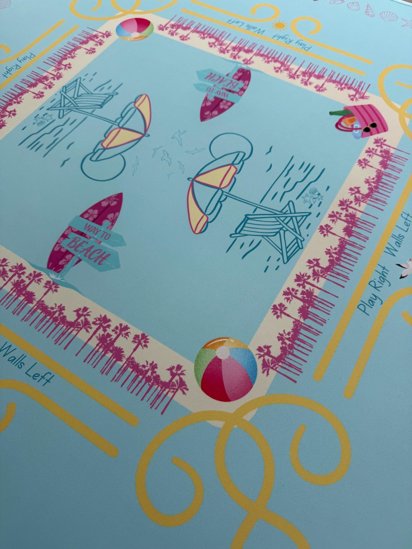 Beach Party Mahjong Mat- shipping is included, rolled in a box
