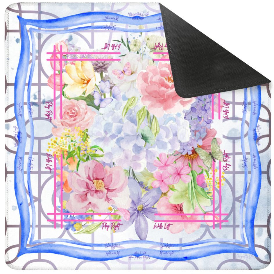 Watercolor Garden Collection Mahjong Mat, Tote Bag & Rack cover - Shipping included